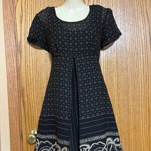 Vintage D.B.Y. 2 piece flattering Empire waist Dress Size 3